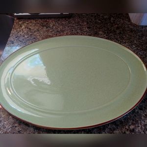 Denby of England Denby Juice Apply Green Serving Platter 14.5 x 11  .